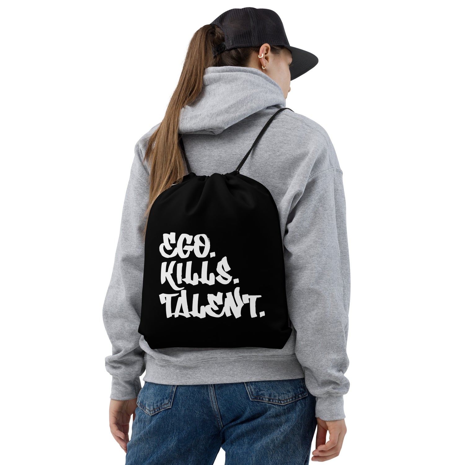 Ego Kills Talent Drawstring Bag