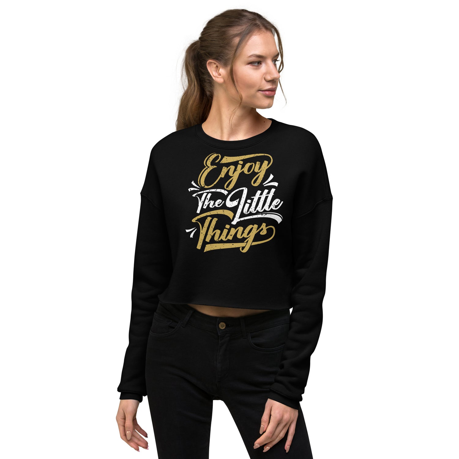 Little Things Crop Sweatshirt